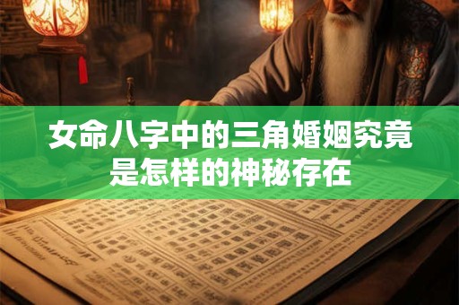 女命八字中的三角婚姻究竟是怎样的神秘存在