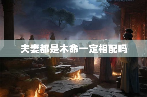 夫妻都是木命一定相配吗