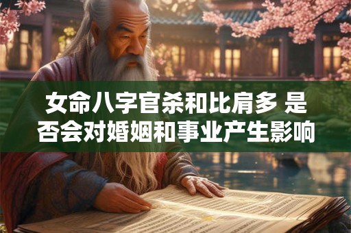 女命八字官杀和比肩多 是否会对婚姻和事业产生影响