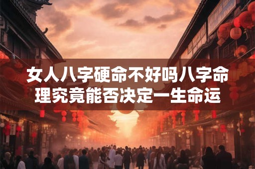 女人八字硬命不好吗八字命理究竟能否决定一生命运