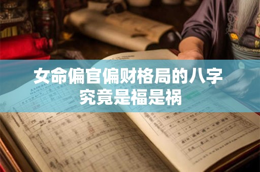 女命偏官偏财格局的八字 究竟是福是祸