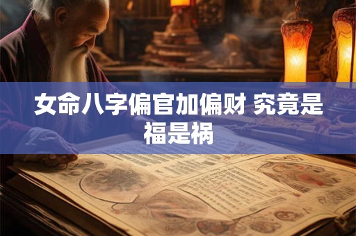 女命八字偏官加偏财 究竟是福是祸