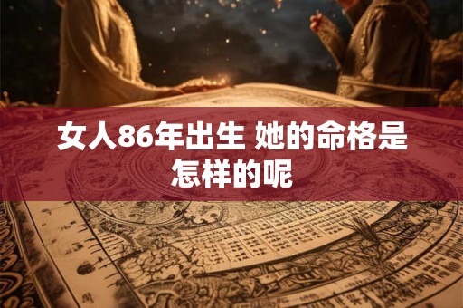 女人86年出生 她的命格是怎样的呢