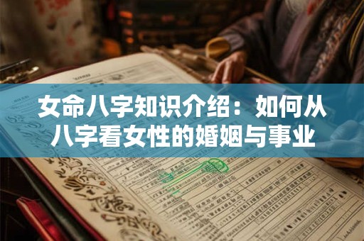 女命八字知识介绍：如何从八字看女性的婚姻与事业