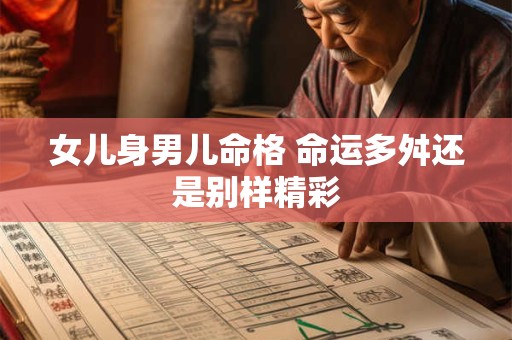 女儿身男儿命格 命运多舛还是别样精彩