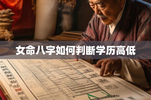 女命八字如何判断学历高低