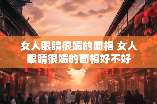 女人眼睛很媚的面相 女人眼睛很媚的面相好不好