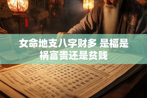 女命地支八字财多 是福是祸富贵还是贫贱