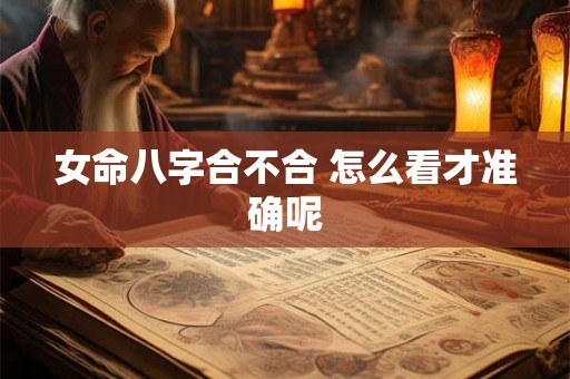 女命八字合不合 怎么看才准确呢