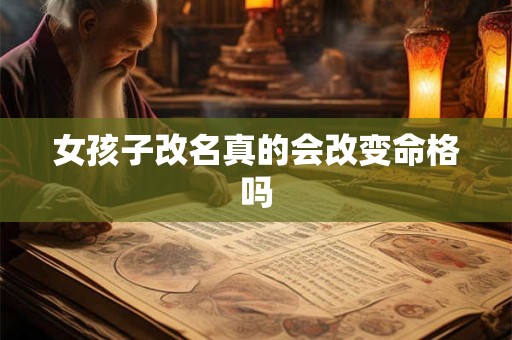 女孩子改名真的会改变命格吗 女孩子改名真的会改变命格吗