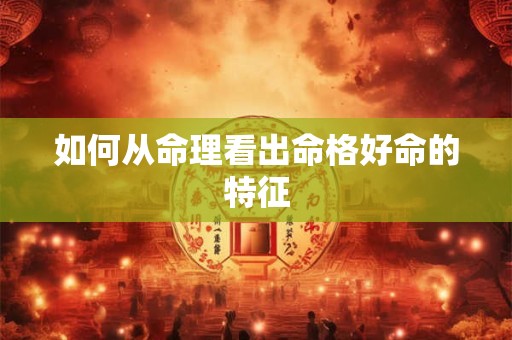 如何从命理看出命格好命的特征