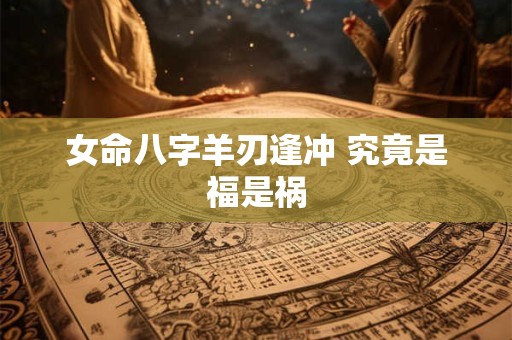 女命八字羊刃逢冲 究竟是福是祸