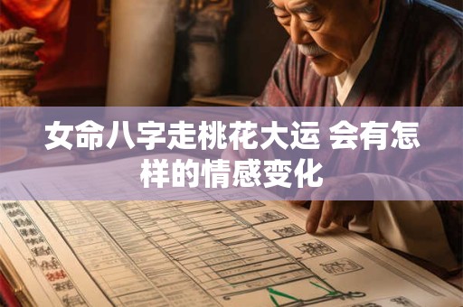 女命八字走桃花大运 会有怎样的情感变化