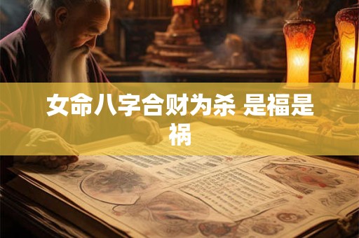 女命八字合财为杀 是福是祸