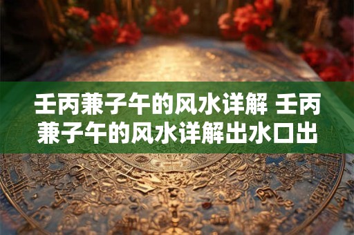 壬丙兼子午的风水详解 壬丙兼子午的风水详解出水口出什么字好一点