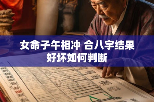 女命子午相冲 合八字结果好坏如何判断