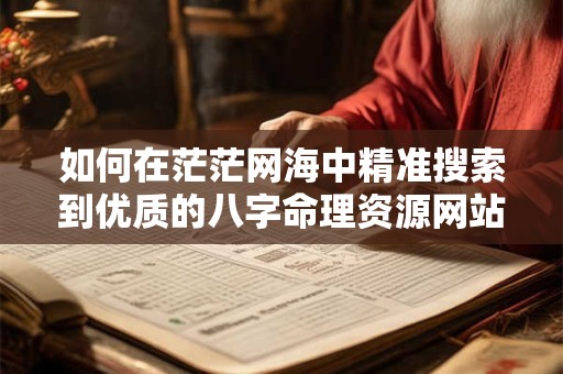 如何在茫茫网海中精准搜索到优质的八字命理资源网站