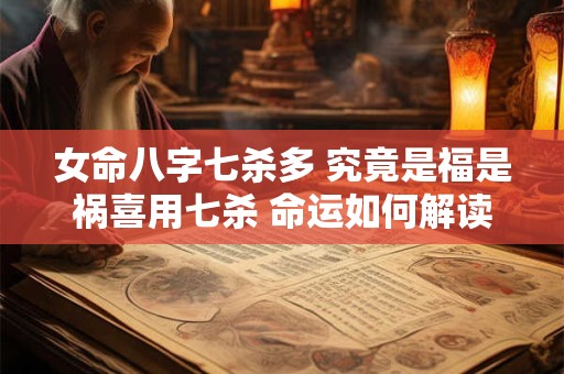 女命八字七杀多 究竟是福是祸喜用七杀 命运如何解读