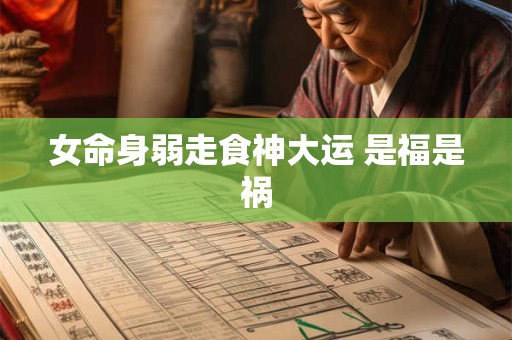 女命身弱走食神大运 是福是祸