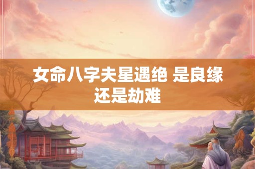 女命八字夫星遇绝 是良缘还是劫难