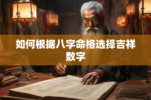 如何根据八字命格选择吉祥数字