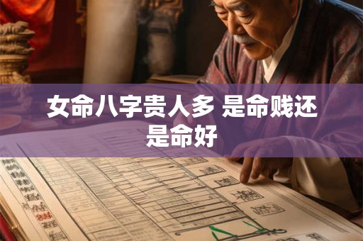 女命八字贵人多 是命贱还是命好