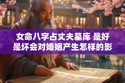 女命八字占丈夫墓库 是好是坏会对婚姻产生怎样的影响