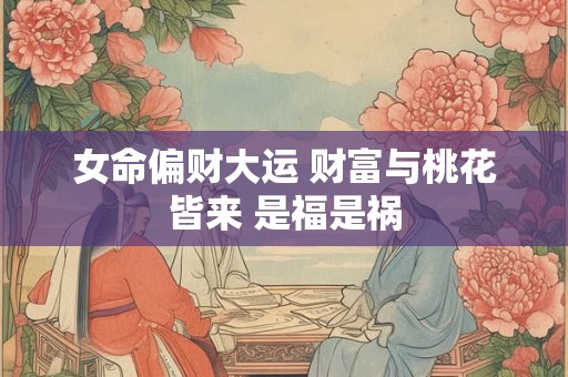 女命偏财大运 财富与桃花皆来 是福是祸