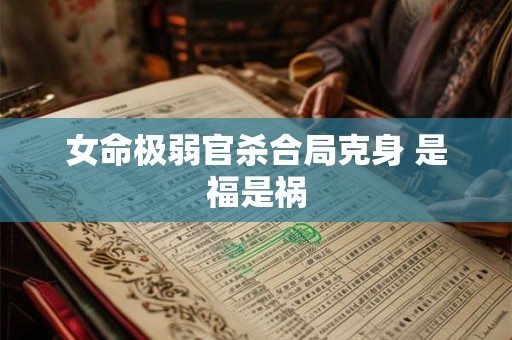 女命极弱官杀合局克身 是福是祸