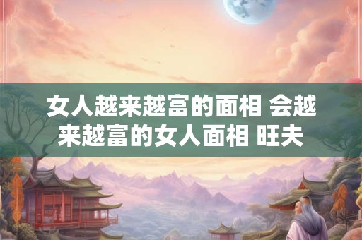 女人越来越富的面相 会越来越富的女人面相 旺夫