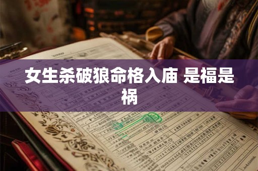 女生杀破狼命格入庙 是福是祸 女生杀破狼命格入庙 是福是祸