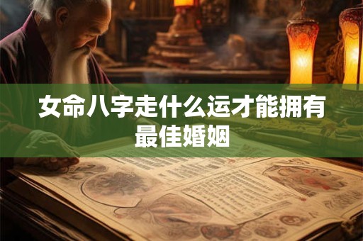 女命八字走什么运才能拥有最佳婚姻