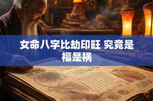 女命八字比劫印旺 究竟是福是祸