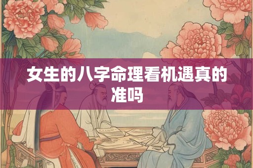 女生的八字命理看机遇真的准吗 女生的八字命理看机遇真的准吗