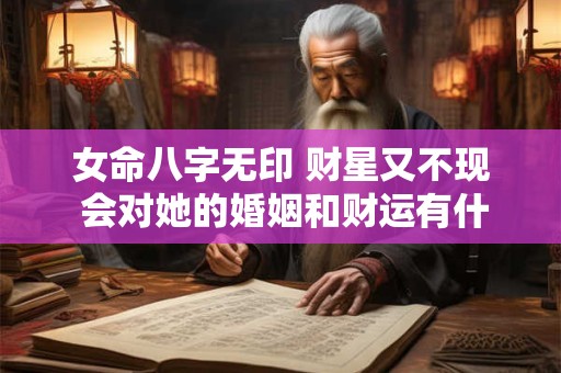 详细阅读:女命八字无印 财星又不现 会对她的婚姻和财运有什么影响呢 女命八字无印 财星又不现 会对她的婚姻和财运有什么影响呢