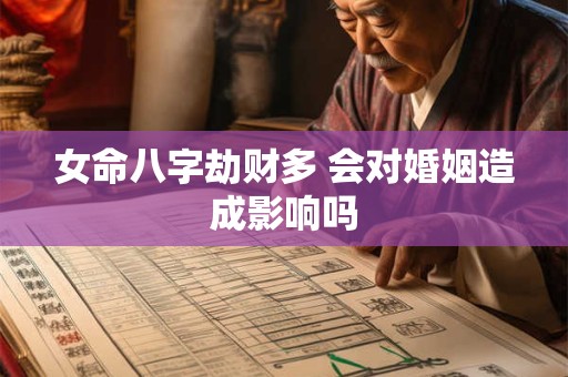 女命八字劫财多 会对婚姻造成影响吗