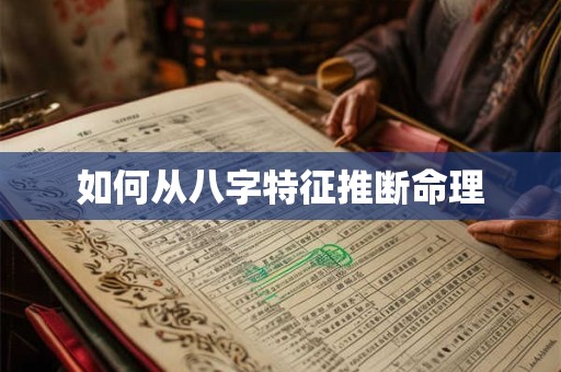 如何从八字特征推断命理