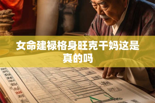 女命建禄格身旺克干妈这是真的吗