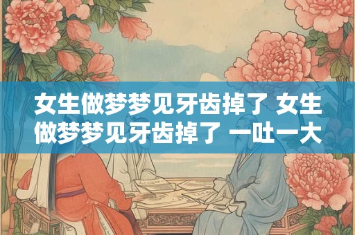 女生做梦梦见牙齿掉了 女生做梦梦见牙齿掉了 一吐一大把是什么预兆