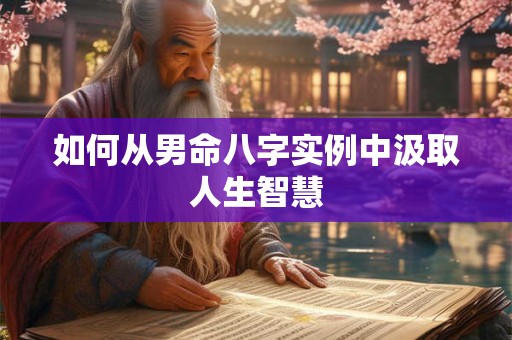 如何从男命八字实例中汲取人生智慧