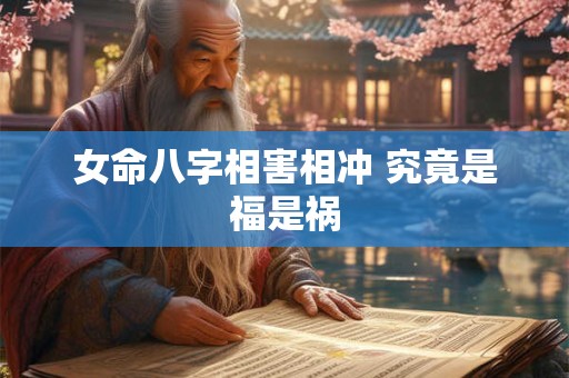 女命八字相害相冲 究竟是福是祸