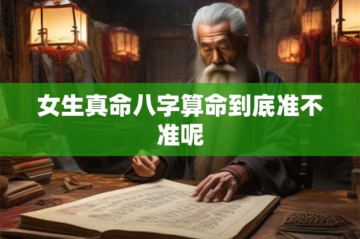 女生真命八字算命到底准不准呢