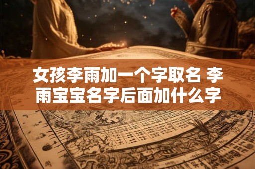 女孩李雨加一个字取名 李雨宝宝名字后面加什么字