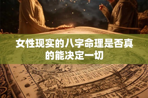 女性现实的八字命理是否真的能决定一切