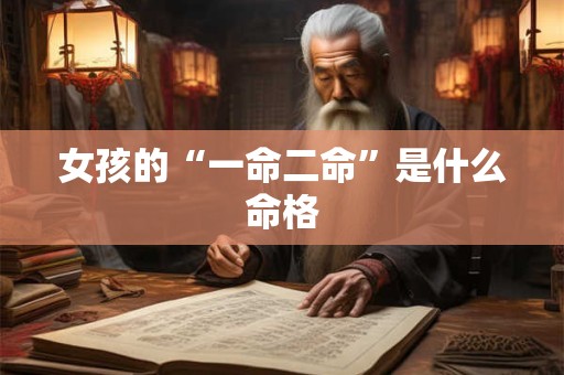 女孩的“一命二命”是什么命格