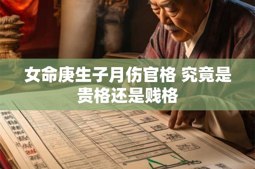 女命庚生子月伤官格 究竟是贵格还是贱格