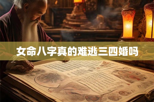 女命八字真的难逃三四婚吗 女命八字真的难逃三四婚吗