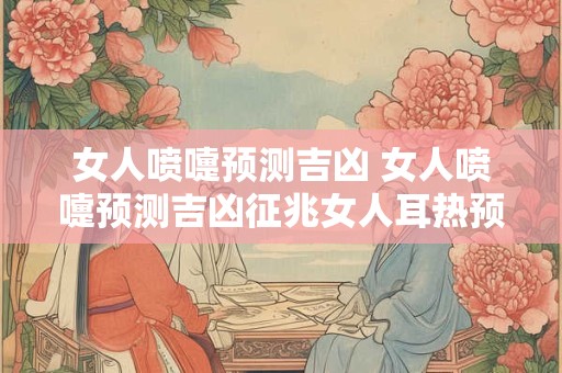 女人喷嚏预测吉凶 女人喷嚏预测吉凶征兆女人耳热预测吉凶