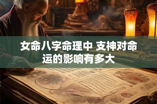 女命八字命理中 支神对命运的影响有多大 女命八字命理中 支神对命运的影响有多大