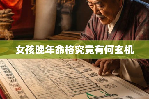 女孩晚年命格究竟有何玄机